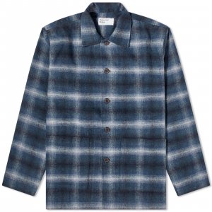 Рубашка Wool Flannel Easy Overshirt, темно-синий Universal Works