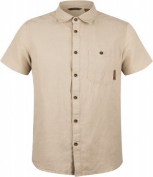 Рубашка с коротким рукавом мужская, размер 56 Outventure. Цвет: бежевый