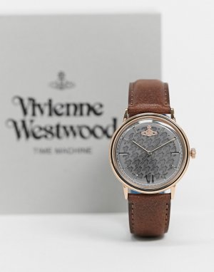 Наручные часы с коричневым ремешком Turnmill-Коричневый Vivienne Westwood