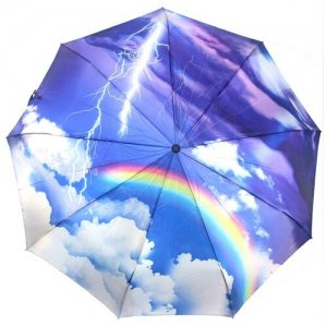 Зонт , синий, голубой Dolphin. Цвет: синий/голубой