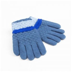 Перчатки , синий Minaku. Цвет: синий