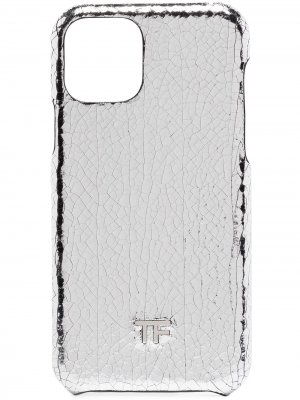 Чехол для iPhone с эффектом металлик Tom Ford. Цвет: серебристый