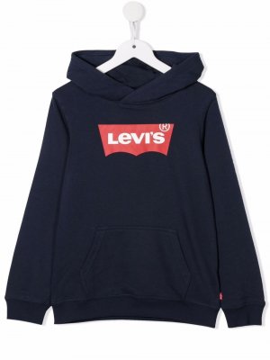 Levis Kids худи с логотипом Levi's. Цвет: синий