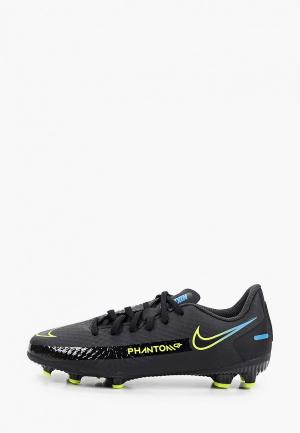 Бутсы Nike JR PHANTOM GT ACADEMY FG/MG. Цвет: черный