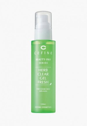 Пилинг для лица Cefine скатка освежающий Beauty Pro Herb Clear Gel FRESH, 120 мл. Цвет: зеленый