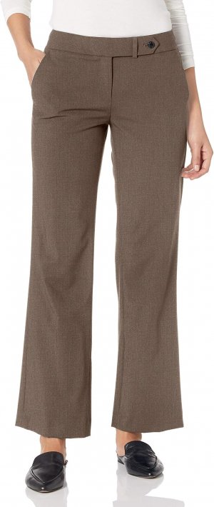 Женские брюки Lux классического кроя для миниатюрных размеров , цвет Heather Taupe Calvin Klein