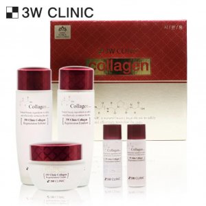 3W CLINIC Collagen Skin Care 3 SET (Тоник + эмульсия крем)