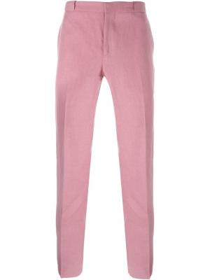 Классические брюки кроя слим Etro. Цвет: розовый и фиолетовый