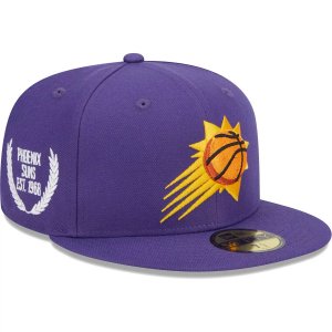 Мужская облегающая шляпа New Era Purple Phoenix Suns Camo Undervisor Laurels 59FIFTY