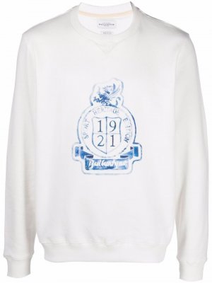 Logo crest sweatshirt Ballantyne. Цвет: белый