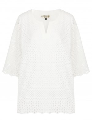 Блуза ELISA FANTI. Цвет: белый