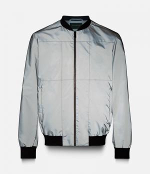 Куртка-бомбер с отражающим покрытием Christopher Kane. Цвет: серый