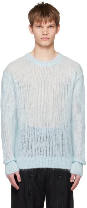 Синий свитер с украшением Simone Rocha