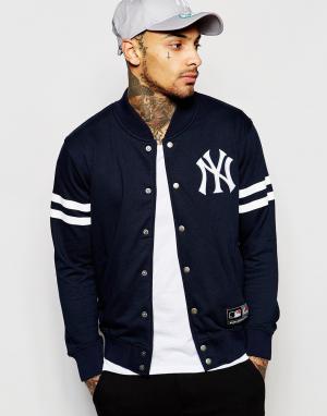 Университетская куртка New York Yankees Majestic. Цвет: темно-синий