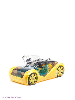 Игрушка Гоночный автомобиль с книжкой Worx Toys. Цвет: черный, желтый