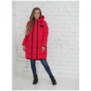 Фэст Куртка зимняя 2в1 10303 бордовая для беременных (50). Цвет: красный