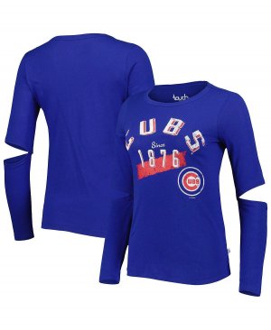 Женская футболка с длинным рукавом Royal Chicago Cubs Formation Touch