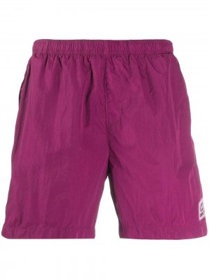 Плавки-шорты с нашивкой-логотипом C.P. Company. Цвет: розовый