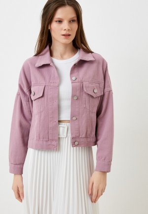 Куртка джинсовая Lulez. Цвет: фиолетовый