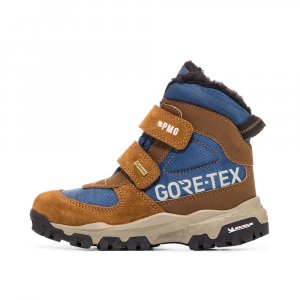 Подростковые ботинки Winter Gore-Tex Primigi. Цвет: коричневый