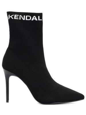 Текстильные ботильоны Miranda Kendall+Kylie. Цвет: черный