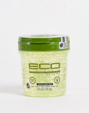 Зеленый гель для укладки с оливковым маслом , 236 мл-Бесцветный Eco Style