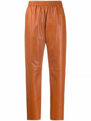 Зауженные брюки с завышенной талией Drome. Цвет: оранжевый