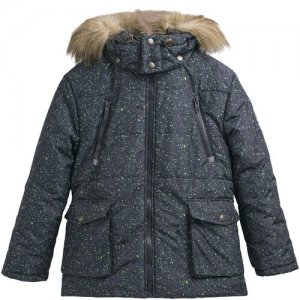 Куртка зимняя, водонепроницаемость, защита от попадания снега, карманы, подкладка, светоотражающие элементы, размер 128, серый Bembi. Цвет: серый