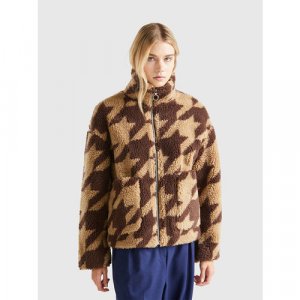 Пальто , размер S, коричневый UNITED COLORS OF BENETTON. Цвет: коричневый