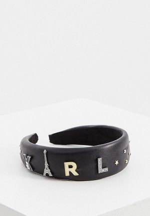 Ободок Karl Lagerfeld 4х35 см. Цвет: черный