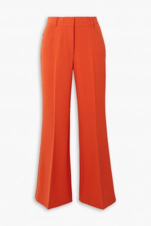 Укороченные расклешенные брюки из эластичного твила STELLA MCCARTNEY, оранжевый McCartney