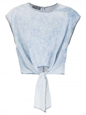 Джинсовая блузка Virginia Amapô. Цвет: синий