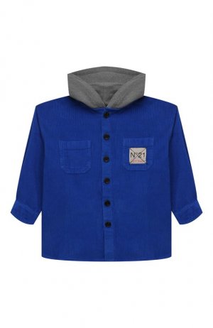 Хлопковая куртка N21. Цвет: синий