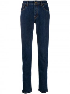 Узкие джинсы средней посадки Drumohr. Цвет: синий