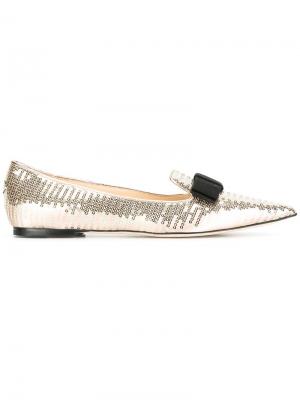 Слиперы Gala Jimmy Choo. Цвет: телесный