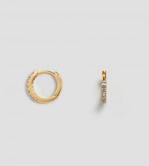Декорированные серьги-кольца Estella Bartlett. Цвет: золотой