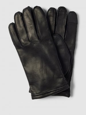 Кожаные перчатки модель Крэнтон , черный BOSS