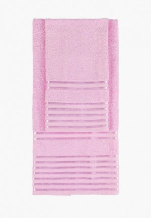 Комплект полотенец Mia Cara 50х90, 70х140 Патрисия. Цвет: розовый