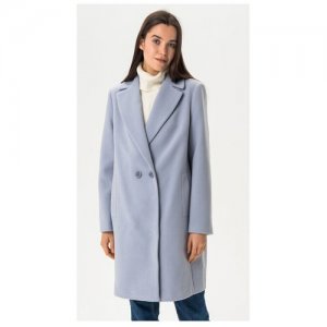 Классическое пальто полуприталенного силуэта ElectraStyle 3-6061-128 Серый 42/164. Цвет: серый