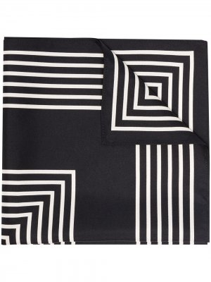 Шелковый шарф No. 16 lescarf. Цвет: черный