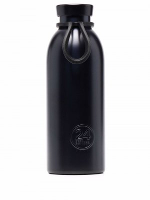 Металлическая бутылка с тисненым логотипом 24bottles. Цвет: синий