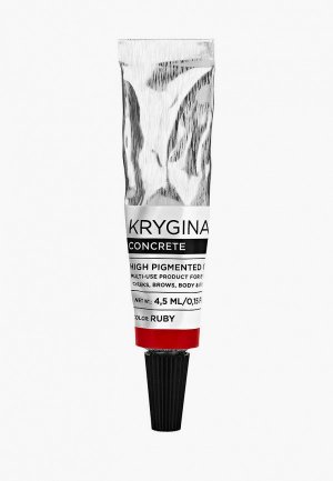 Средство Krygina Cosmetics универсальное для макияжа. Кремовый пигмент Concrete Ruby, 4,5 мл, красный. Цвет: красный