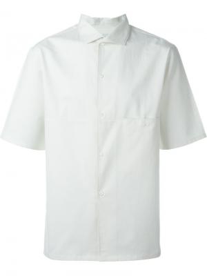 Рубашка с короткими рукавами Lemaire. Цвет: телесный