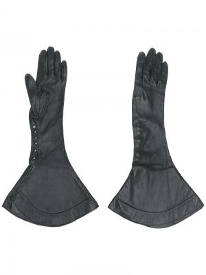 Расклешенные перчатки Alaïa Vintage. Цвет: чёрный