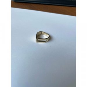 Кольцо , желтое золото, 585 проба, фианит, размер 17.5 Эстет