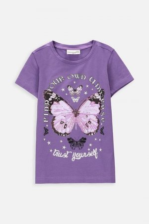 Детская футболка , фиолетовый Coccodrillo