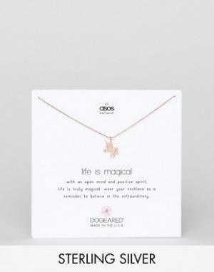 Ожерелье с покрытием из розового золота и подвеской эксклюзивно для Do Dogeared. Цвет: золотой