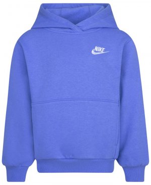 Флисовый пуловер с капюшоном для маленьких мальчиков , синий Nike