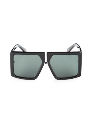 Квадратные солнцезащитные очки Twin Take 60MM, черный Karen Walker