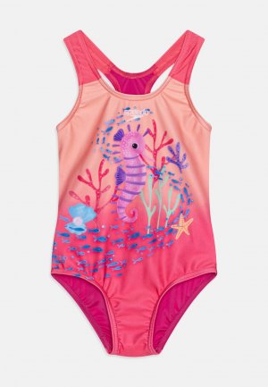 Купальник Girls Digital Printed Swimsuit , цвет bloominous pink/cupid coral Speedo